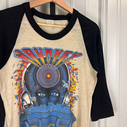 Journey Chicago 1983 Frontiers Concert World Tour Small Sportswear Raglan Shirt