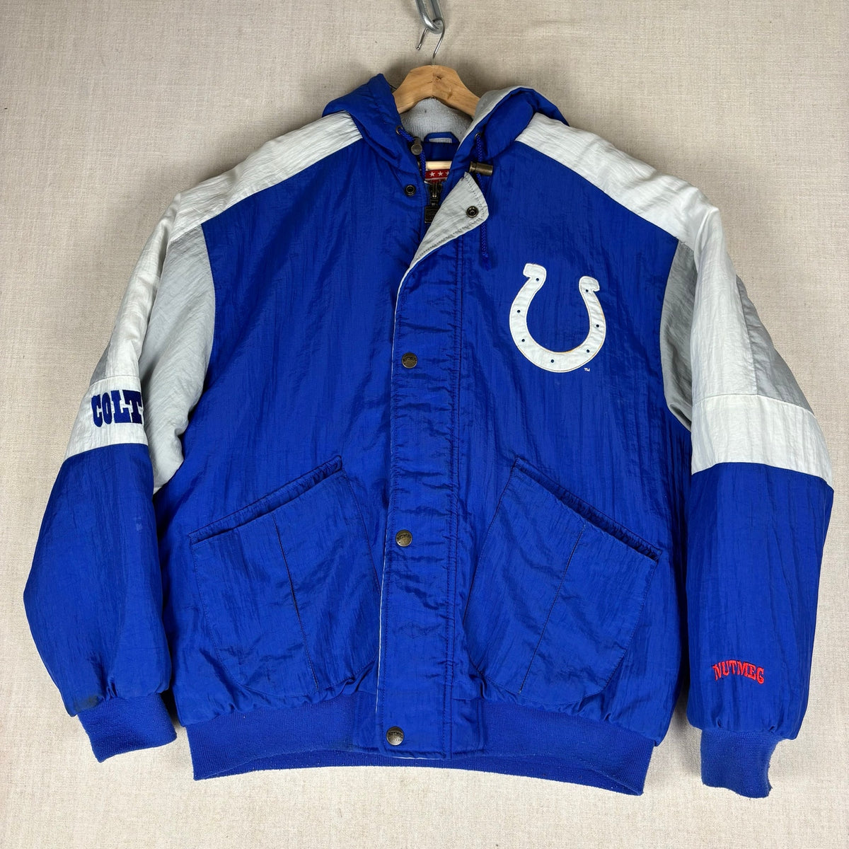 Vintage Indianapolis Colts Nutmeg Classic Puffer Jacket Large