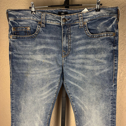 True Religion Rocco Relaxed Skinny Sz 40 Blue Denim Jeans