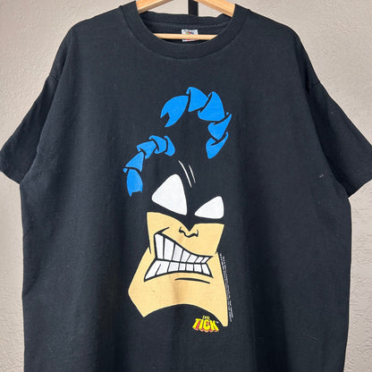 The Tick 1994 Fox Children's Network Cartoon Big Face XL Rare Tee