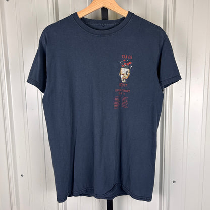 Travis Scott 2017 Birds in the Trap Album Tour Medium Faded Tee