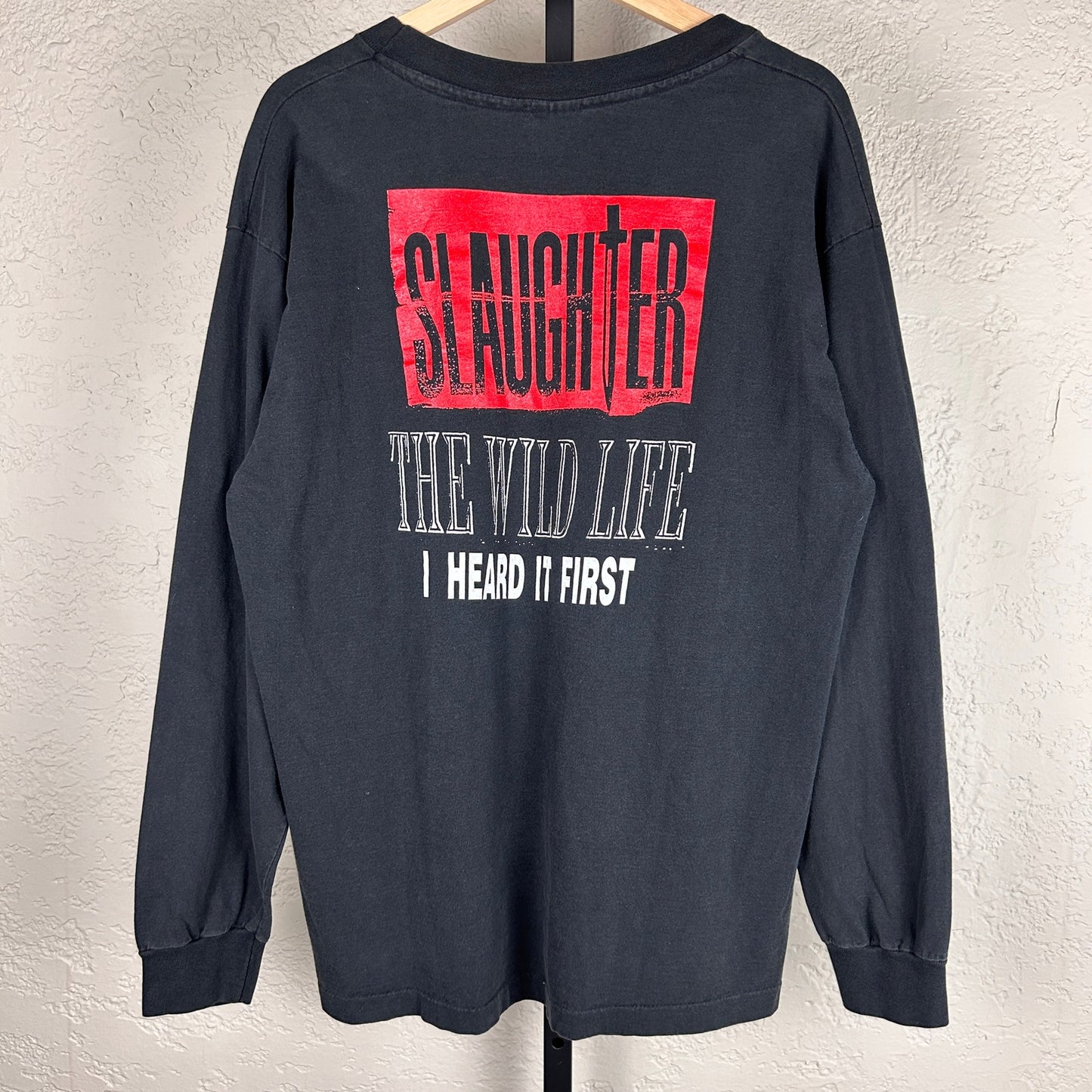 Slaughter The Wild Life 1992 Tour Rock Metal XL Band Longsleeve