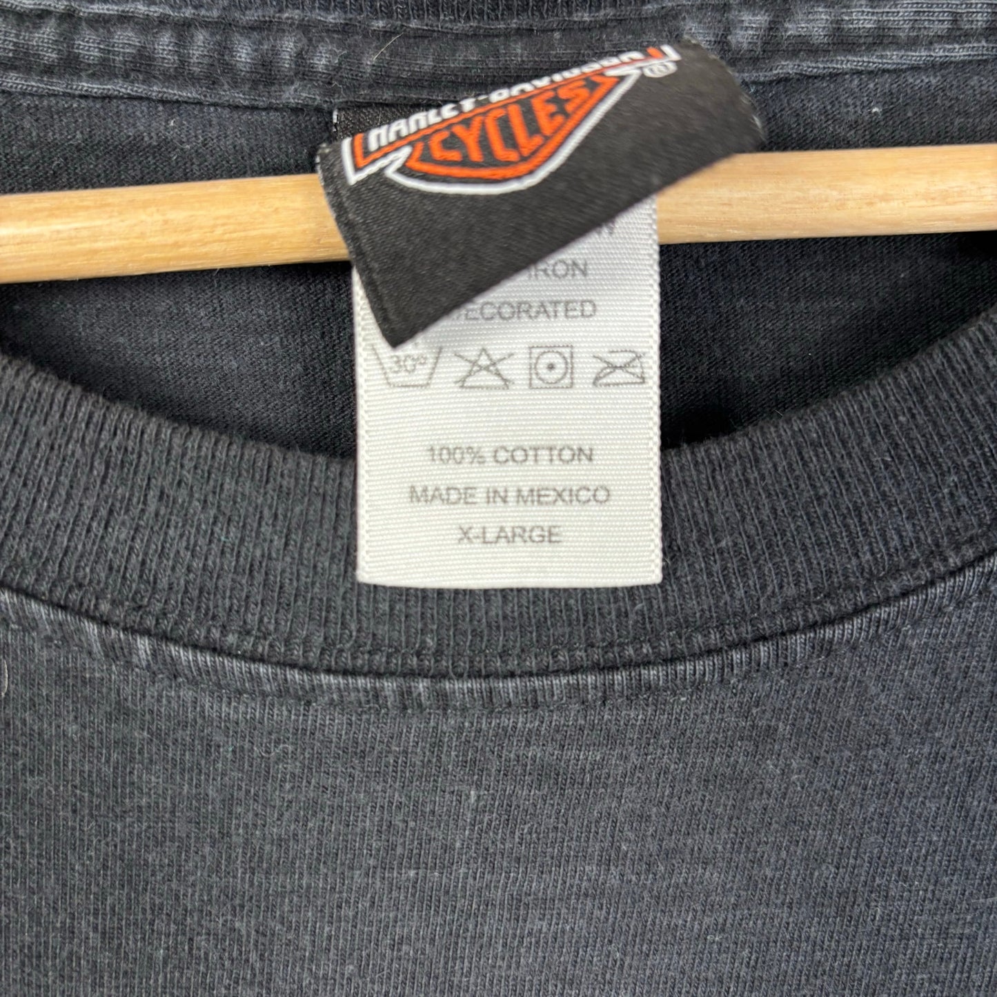 Harley Davidson Long Sleeve Print 2008 Black Tee
