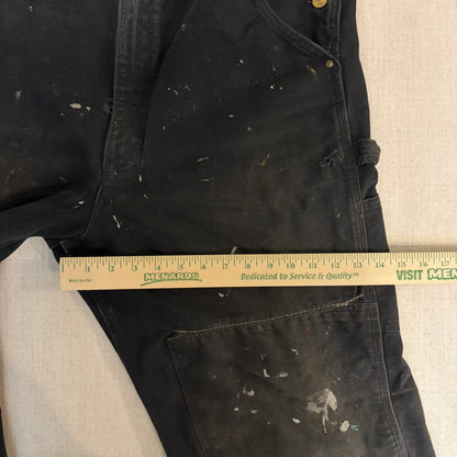 Vintage Distressed Carhartt Double Knee Overalls Bibs 38x28