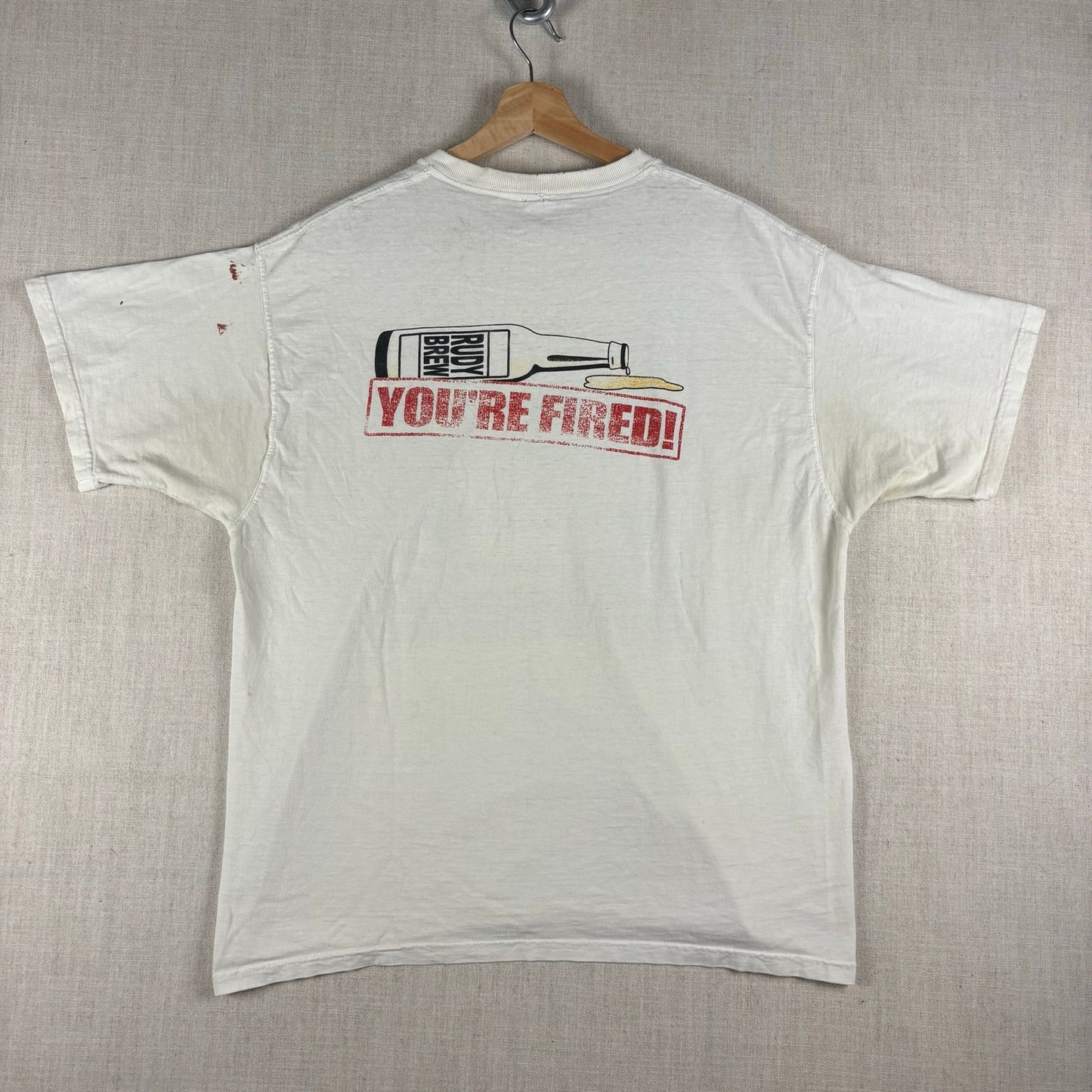 Vintage Donald Trump The Apprentice Obscure Kul Beer Wisconsin Parody XL Shirt