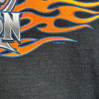 Harley Davidson Long Sleeve Print 2008 Black Tee