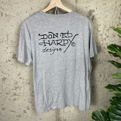 Ed Hardy Tattoo Bird Skull Traditional Shirt Boxy L Y2K Don