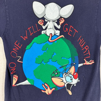 Vintage Pinky and the Brain Surrender Quietly Small Cartoon Shirt