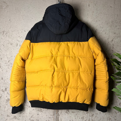 Southpole Y2K Two Tone Puffer Jacket M With Hood