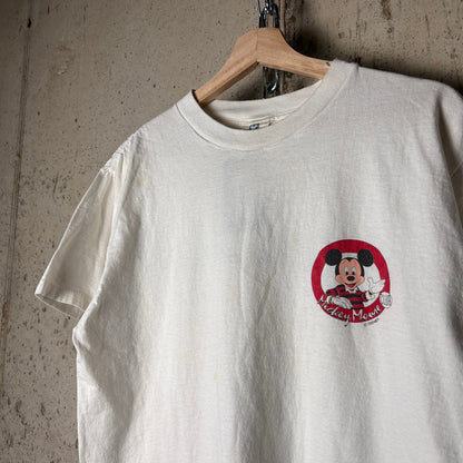 Vintage Mickey Mouse Disney Channel Promo Large 80s Shirt