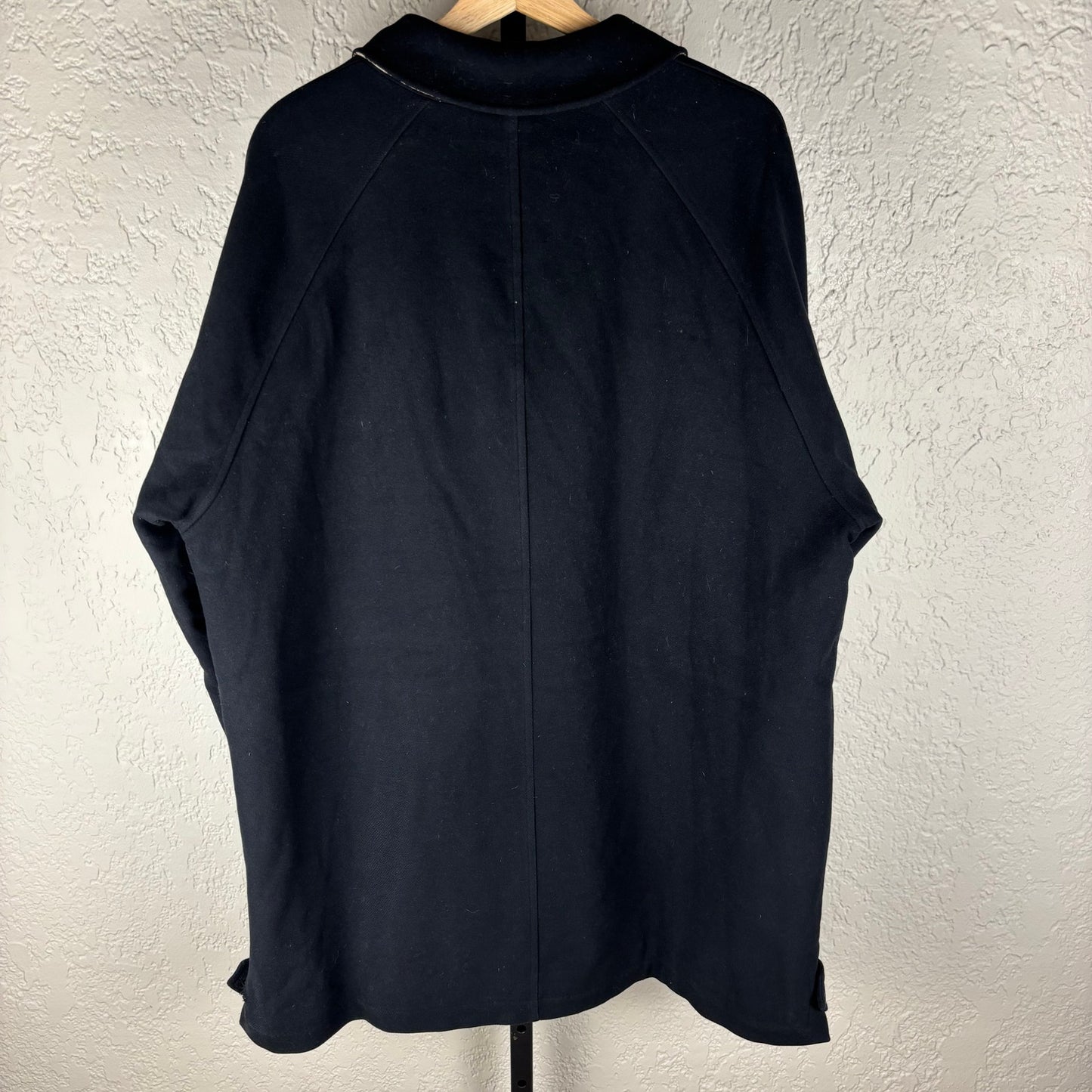 Burberry London Black Cashmere Nova Check Wool Quilted Coat XL