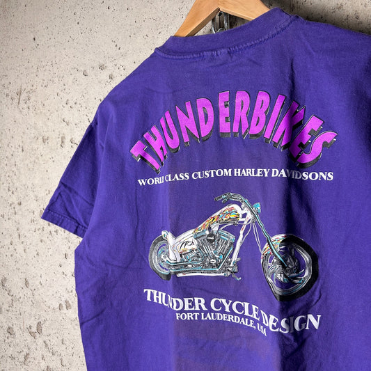 Thunderbikes Harley Davidson Biker Large Vintage 90s Shirt