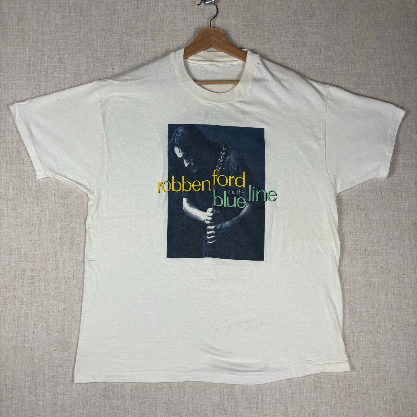 Vintage Robben Ford And The Blue Line Tour Jazz Blues XL Shirt
