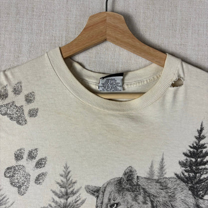 Vintage Nature AOP Big Cat Portrait 1993 XL Shirt
