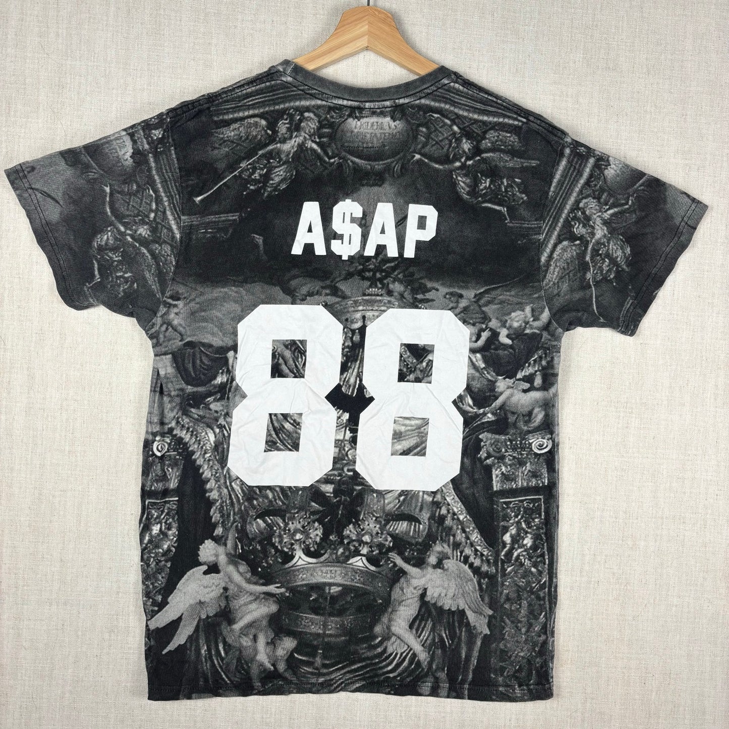 ASAP Rocky x Eleven Paris Collection AOP Angels Sz 4 Fits Medium Shirt