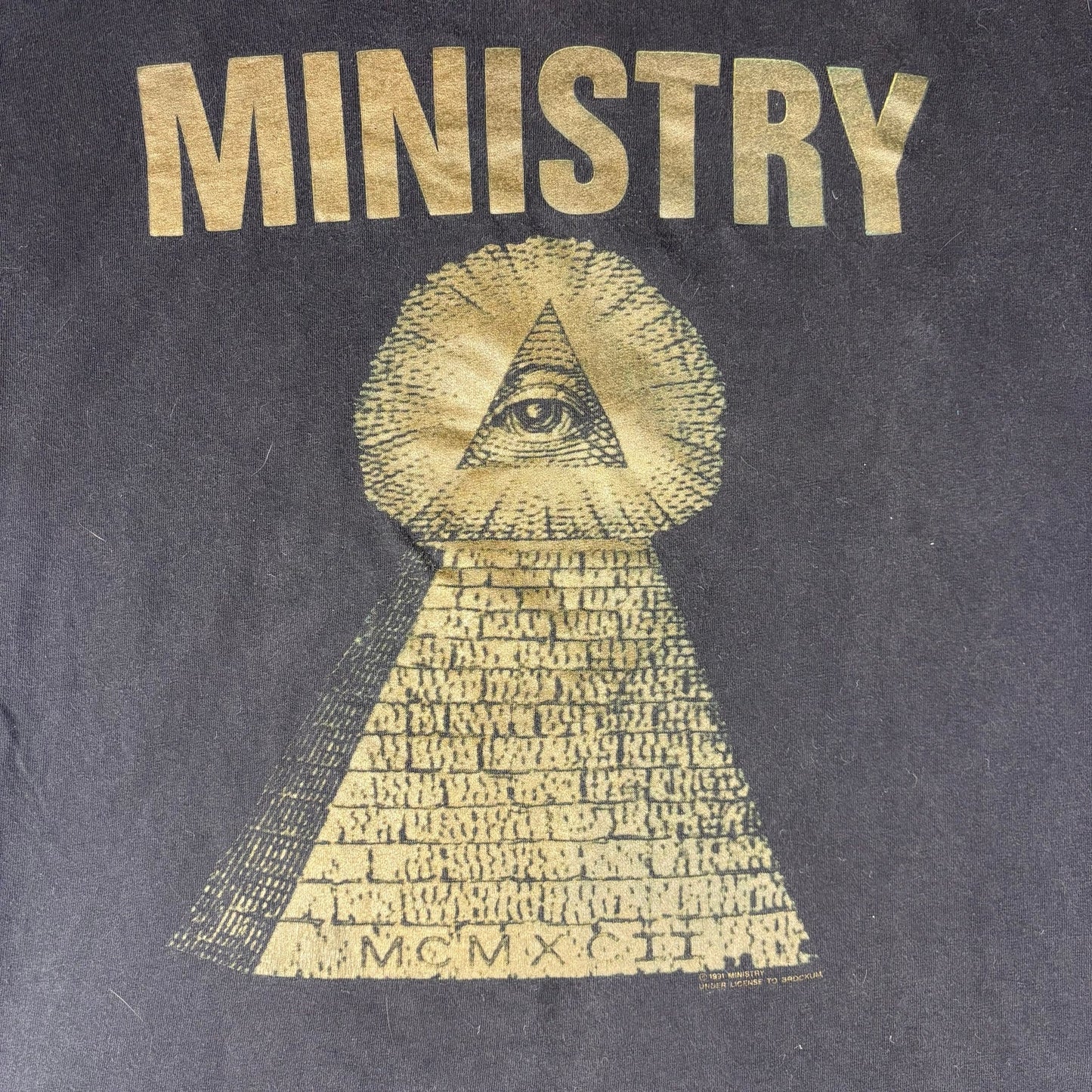 Vintage Ministry Psalm 69 1991 Brockum Band Tee XL