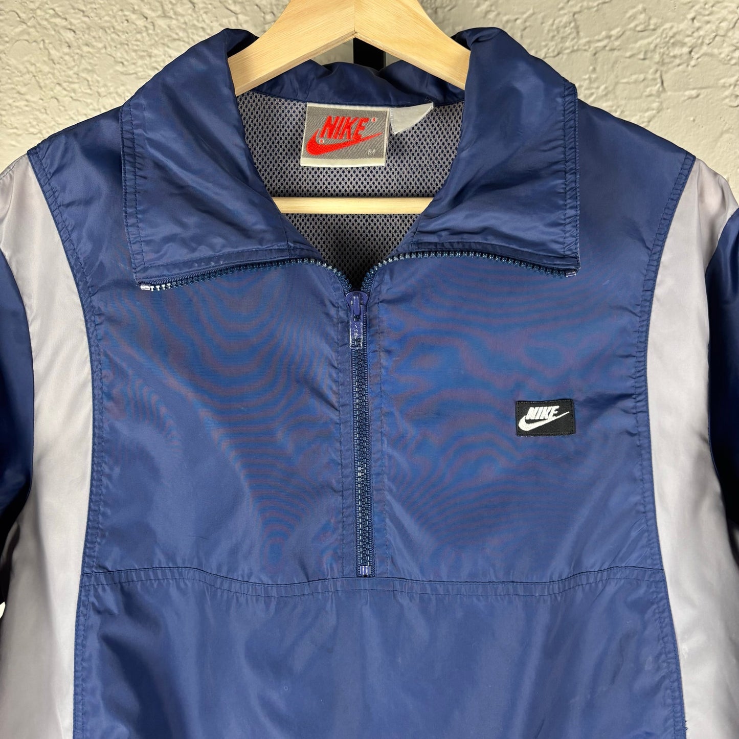 Vintage Nike 80s Gray Tag Two Tone Medium Windbreaker