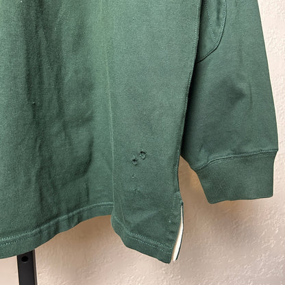Polo Ralph Lauren Rugby Polo Forest Green 2XL Tall Elbow Patch Longsleeve Shirt