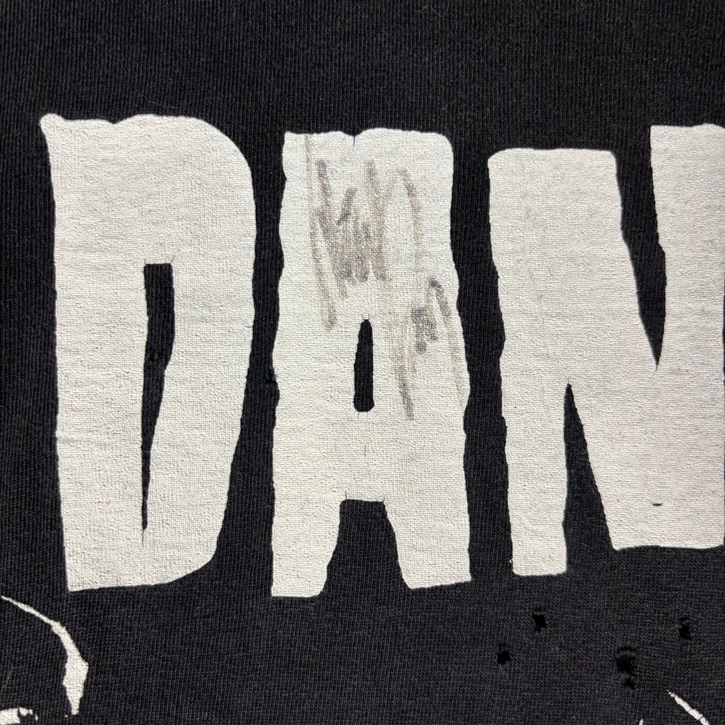 Vintage Glenn Danzig Autographed Blackacidevil Distressed Metal Band Tee XL