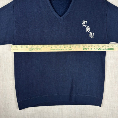 Vintage Champion Doran Casual LSU Tigers Medium V Neck Sweater