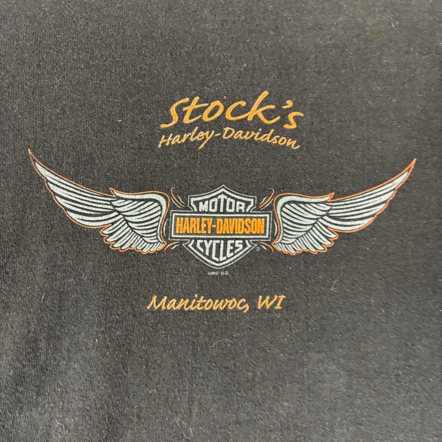 Harley Davidson Flame Longsleeve Made in USA 2007 Y2K XL Spellout Shirt