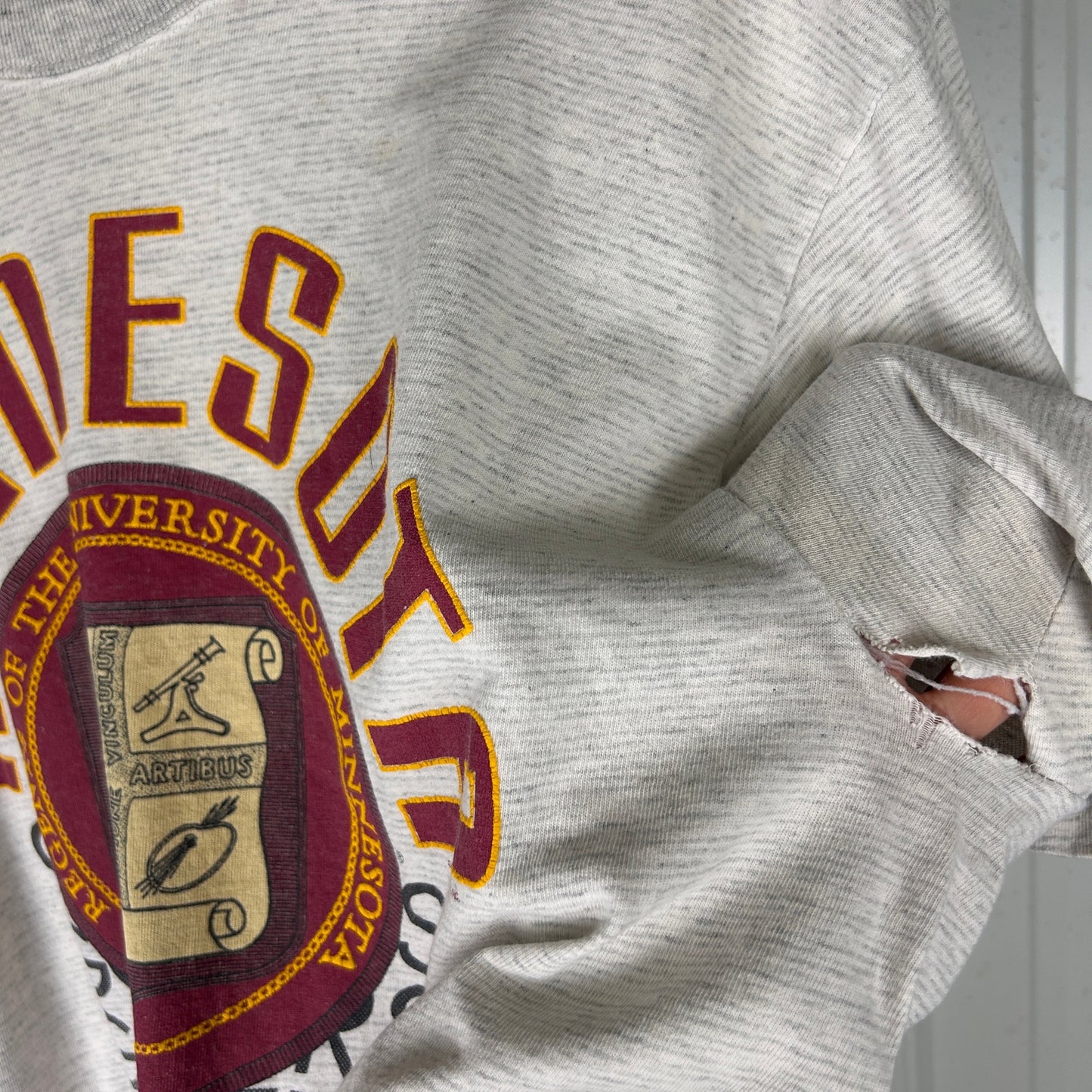University Of Minnesota Gophers 90s XL Vintage Spell out Tee