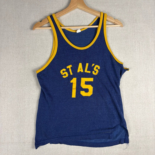 1950s Russell Southern St Al's True Vintage Basketball Jersey Medium