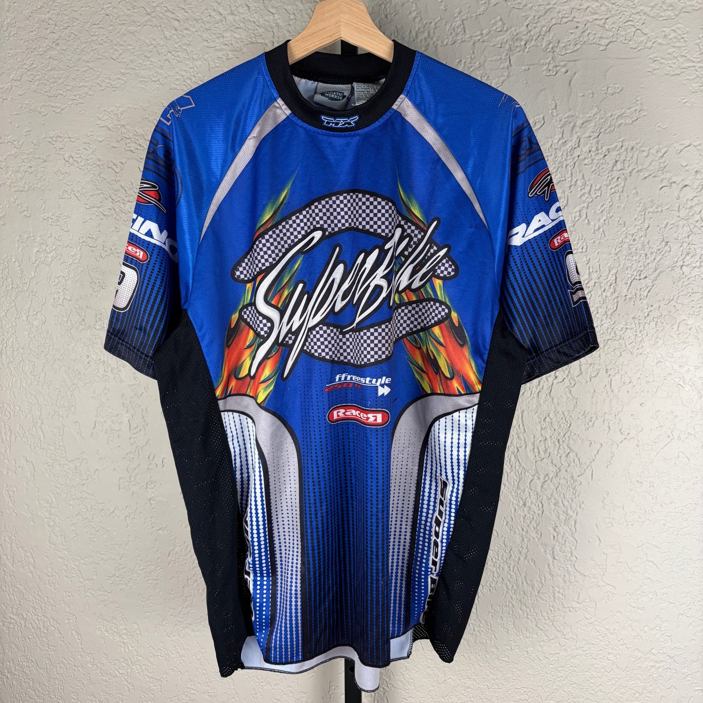 Super Bike Y2K MX Freestyle Flames Fox Racing Medium Shirt