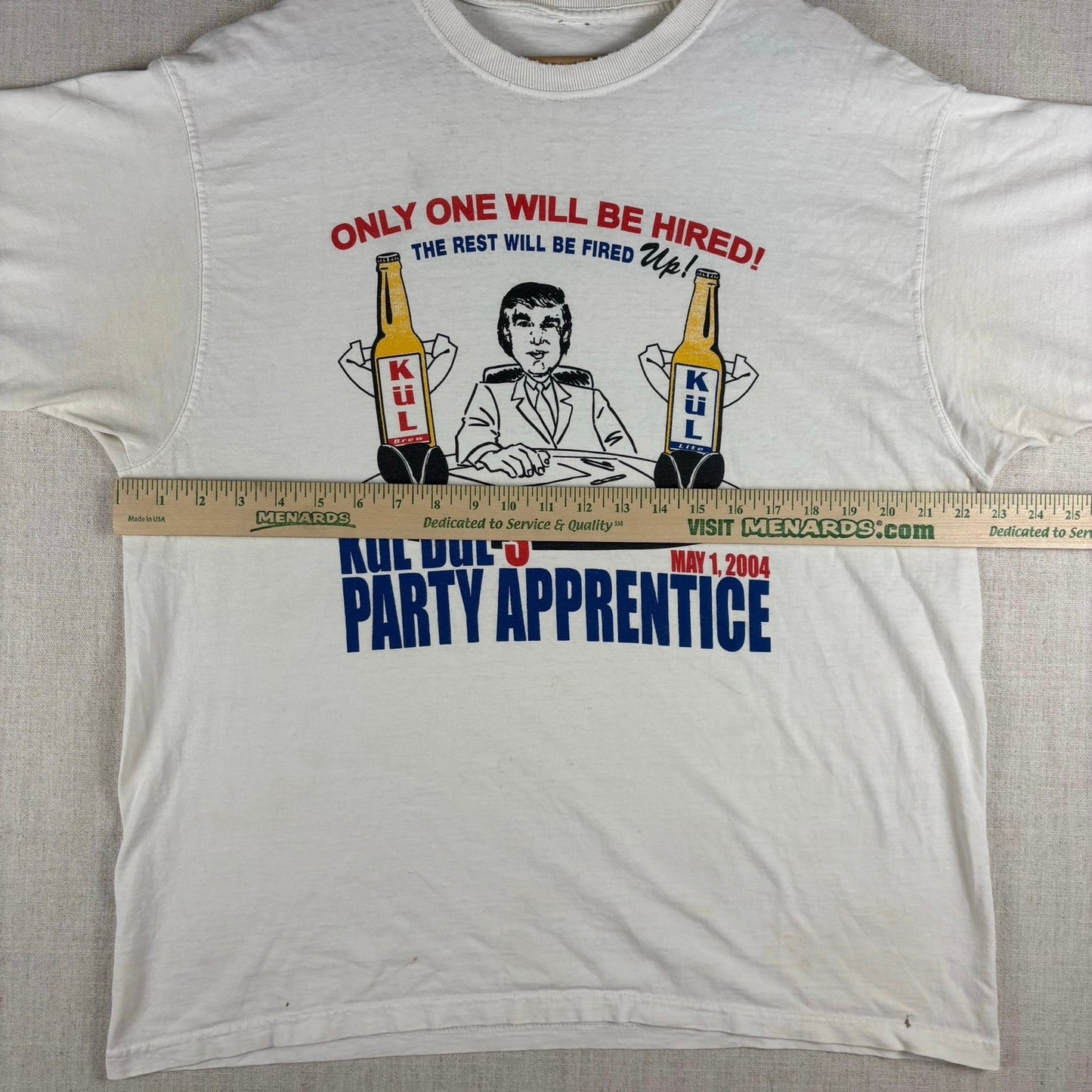Vintage Donald Trump The Apprentice Obscure Kul Beer Wisconsin Parody XL Shirt