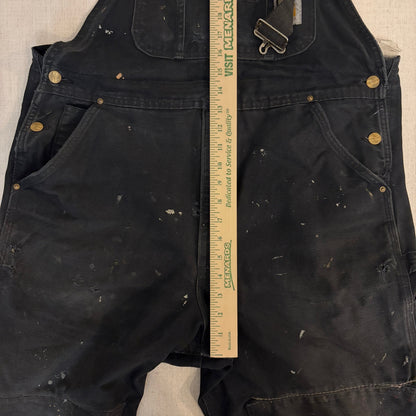 Vintage Distressed Carhartt Double Knee Overalls Bibs 38x28