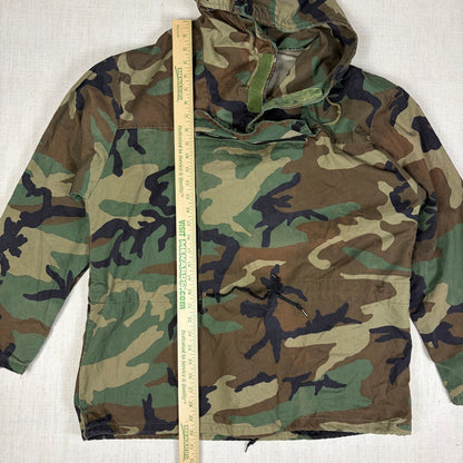 Vintage Military Pullover Parka Army Camo Medium Jacket