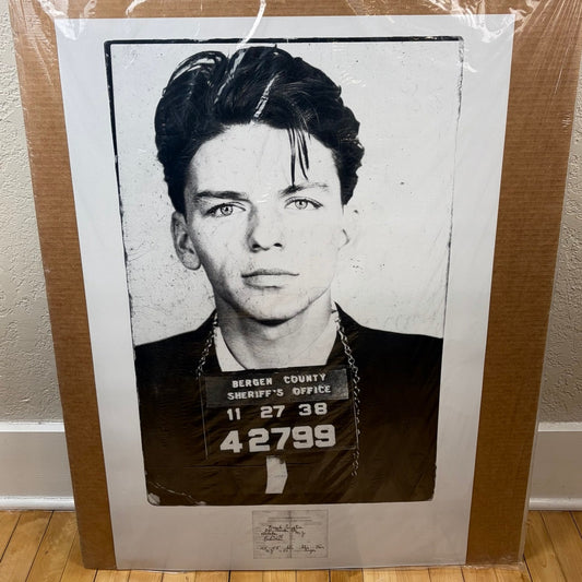 Frank Sinatra Mug Shot Poster 24" x 36"