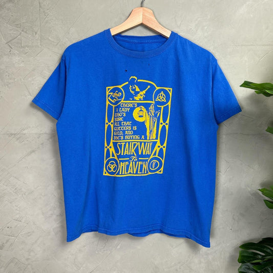 Led Zeppelin 00s Stairway to Heaven Distressed Small Boxy Shirt