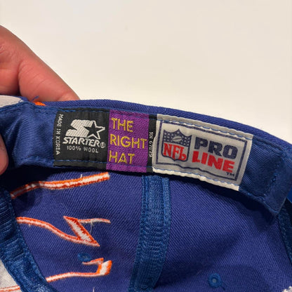 Vintage Denver Broncos Collision Pro Line 90s Wool Snapback Starter Hat