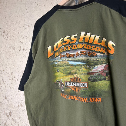 Harley Davidson Spellout Two Tone Iowa 2XL Shirt