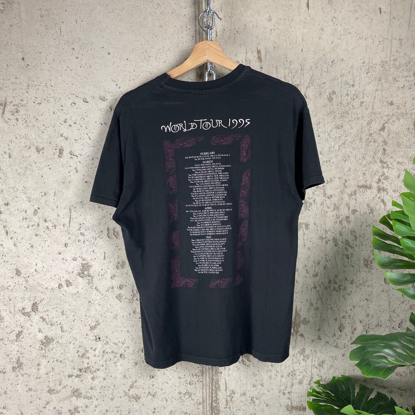 Jimmy Page 1995 Robert Plant World Tour Merch Large Shirt