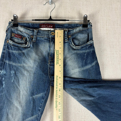 Y2K Baby Phat Flare Floral Butterfly Embroidered Sz 9 Jeans
