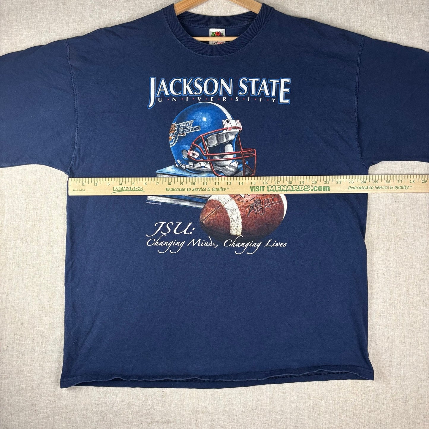 Vintage Jackson State University Football Helmet Logo XXL Shirt