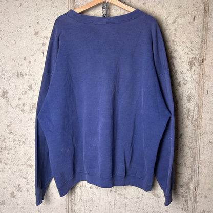 Nike 90s Vintage White Tag Blue Tonal Heavyweight Boxy XXL Crewneck