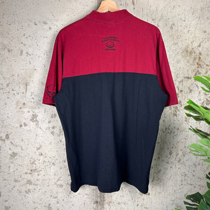 Harley Davidson Y2K Skull Button Large Collared Shirt