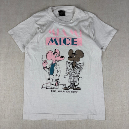 Vintage Miami Mice Diamond Dust 1985 Crime Cartoon Small Tee
