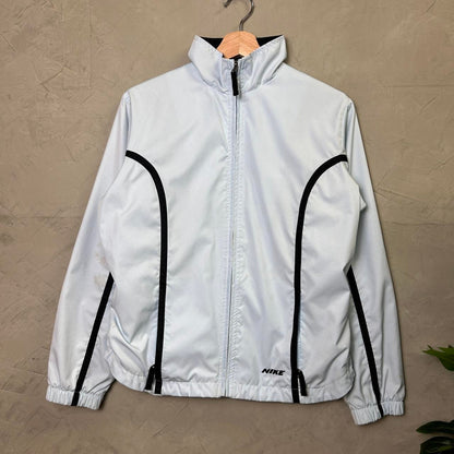 Nike Silver Tag Y2K 2000s Spell Out Small Windbreaker Zip Up