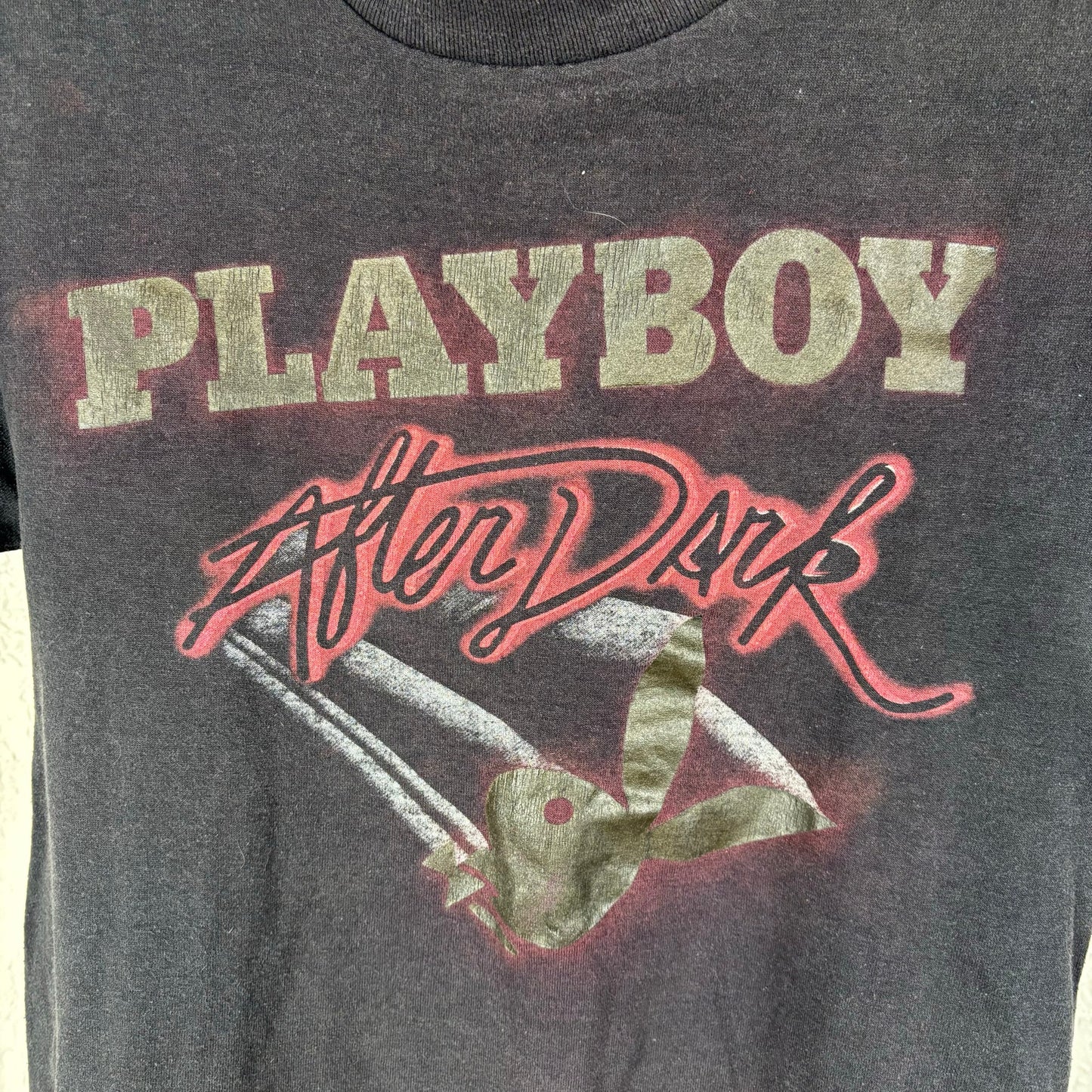 Vintage Playboy Baby Tee After Dark Magazine Official Merch Small