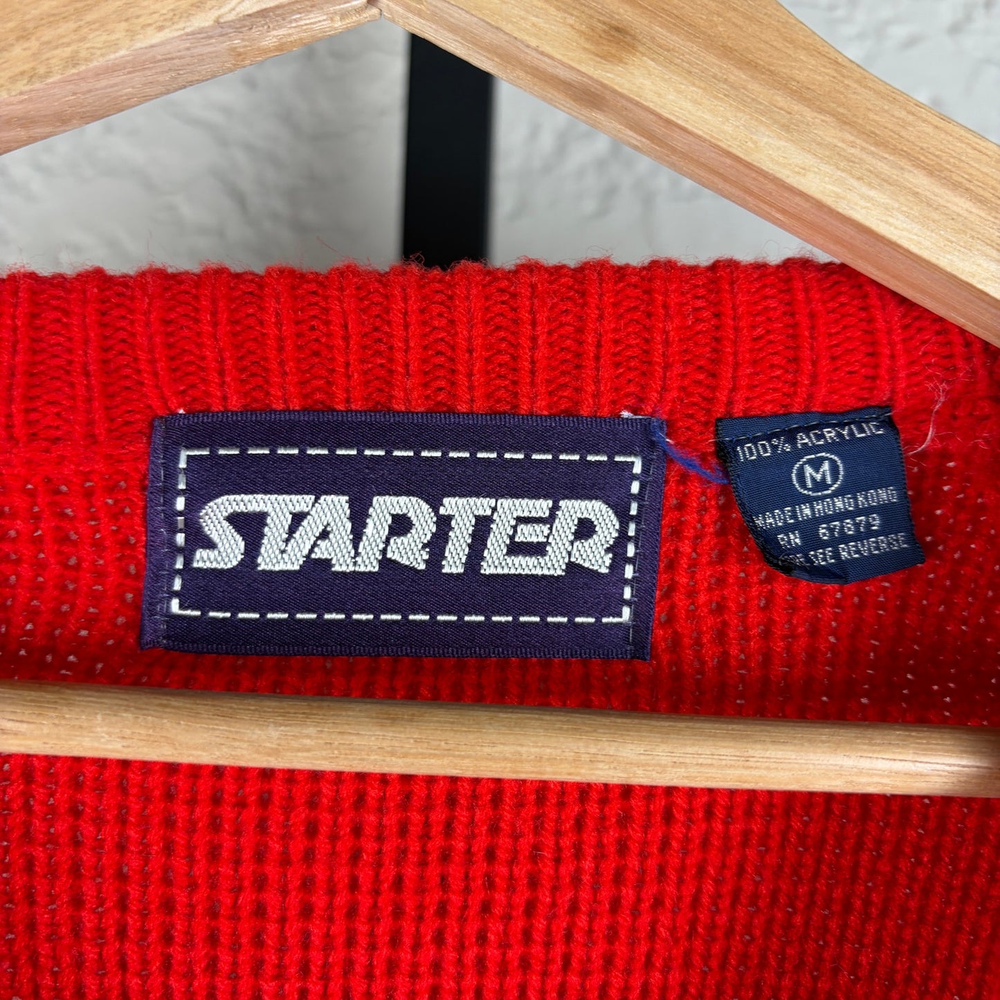 Chicago Bulls 90s Starter Medium Embroidered Logo Knit Sweater