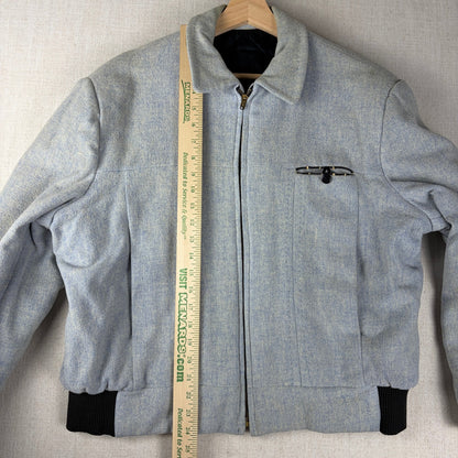 Vintage 1950s Rockabilly Fleck Pocket Loop Sport Ricky Jacket Large