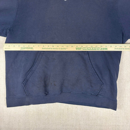 Nike Center Swoosh Y2K Silver Tag Navy Hoodie Large