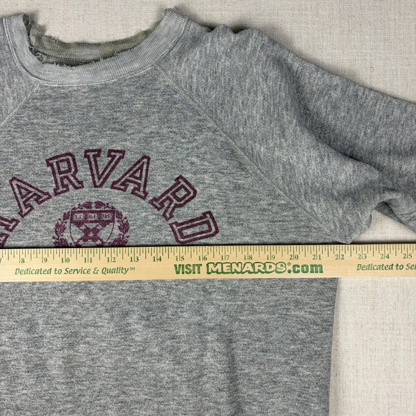 Vintage Champion Harvard University Distressed Thin XL 80s Sweatshirt