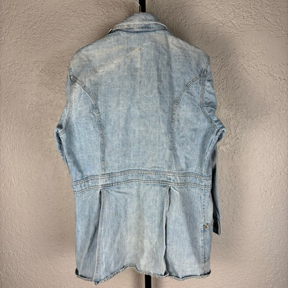 Levis 1970s Orange Tab Denim Split Tail 70671 USA Made Womens Large Chore Jacket