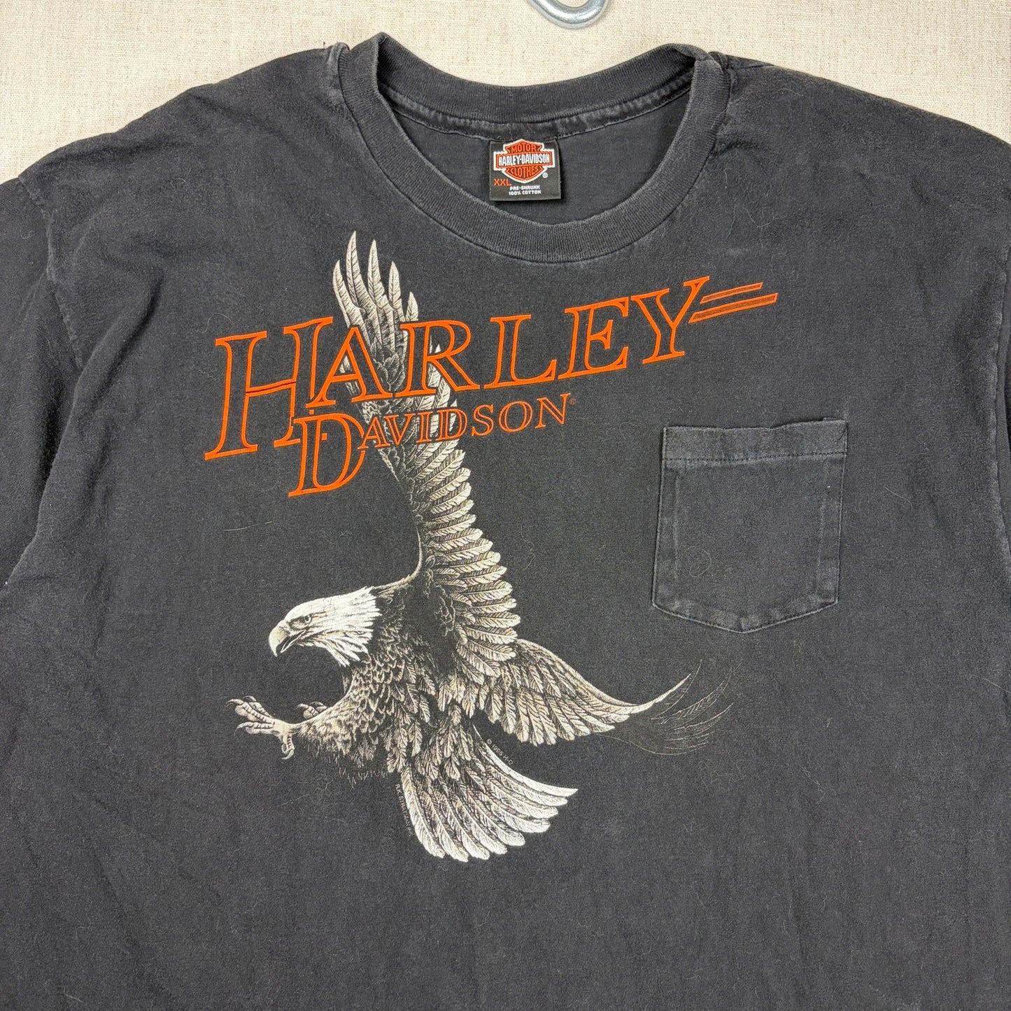 Vintage Harley Davidson Soaring Eagle 1996 XXL Pocket Tee