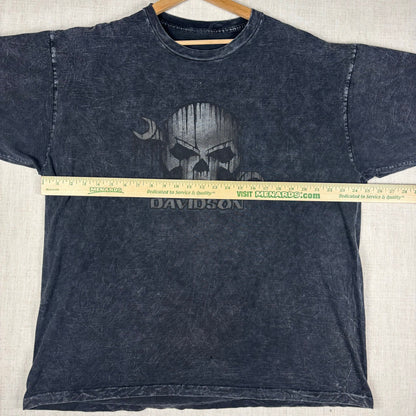 Harley Davidson Skull Faded Y2K 2006 Biker XXL Tee